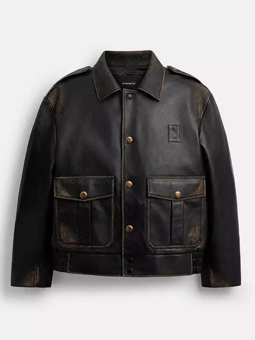 Coach NWT Loved Leather Short Jacket